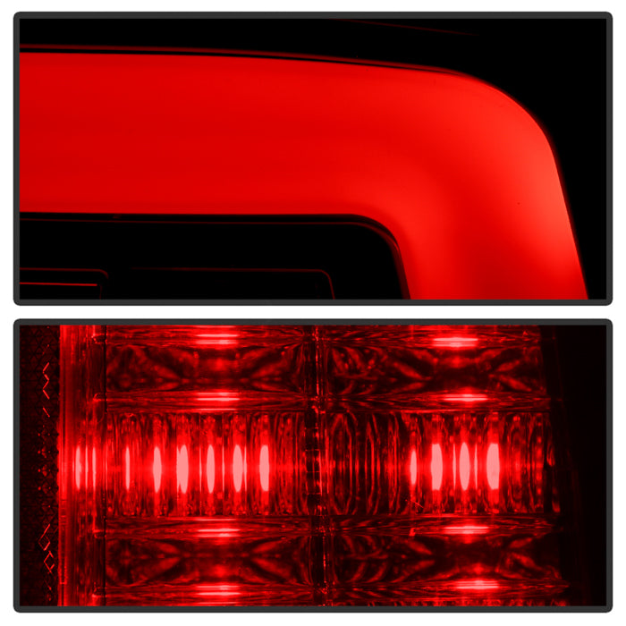 SPYDER 09-18 Dodge Ram Red Light Bar LED Tail Lights - Black (ALT-YD-DRAM09V2-RBLED-Bk) 5089472
