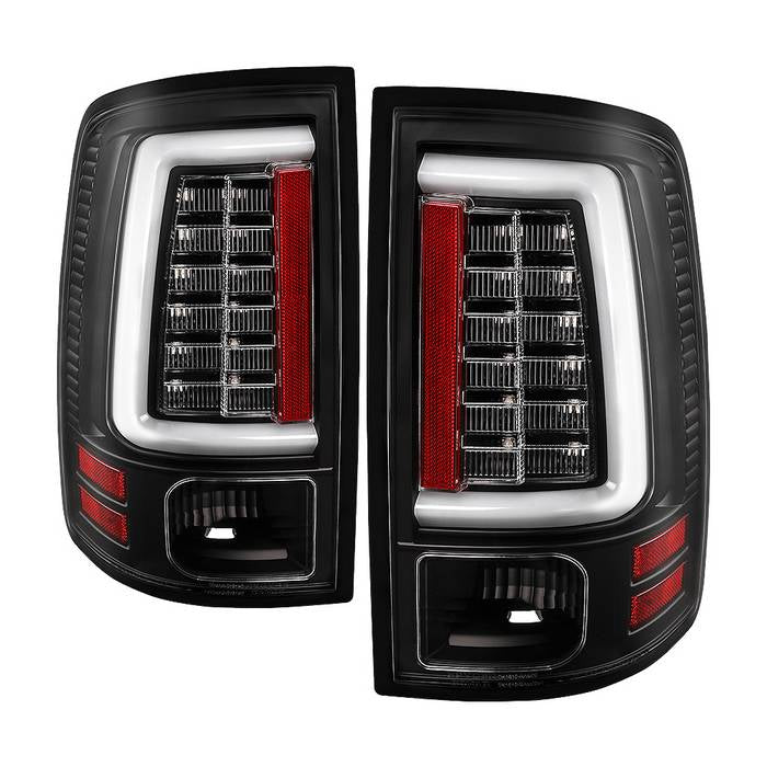 Spyder Dodge Ram 2013-2014 Light Bar LED Tail Lights - All Black ALT-YD-DRAM13V2-LED-BKV2 5085931