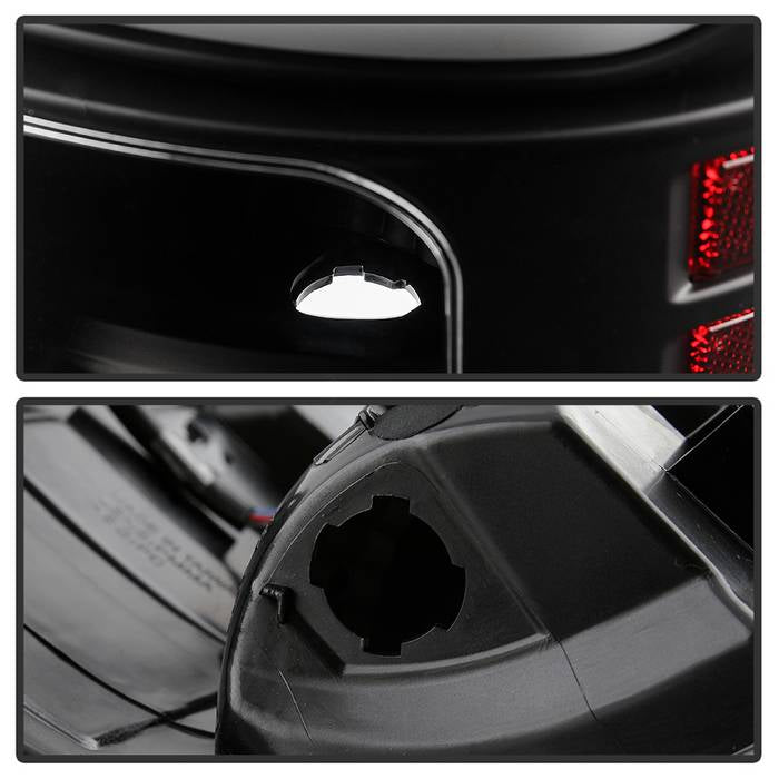 Spyder Dodge Ram 2013-2014 Light Bar LED Tail Lights - All Black ALT-YD-DRAM13V2-LED-BKV2 5085931