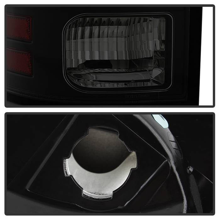 Spyder 13-14 Dodge Ram 1500 Light Bar LED Tail Lights - Black Smoke ALT-YD-DRAM13V2-LED-BSM 5084064
