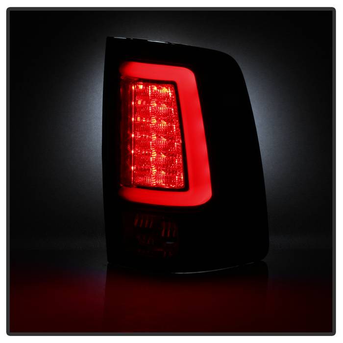 Spyder 13-14 Dodge Ram 1500 Light Bar LED Tail Lights - Black Smoke ALT-YD-DRAM13V2-LED-BSM 5084064