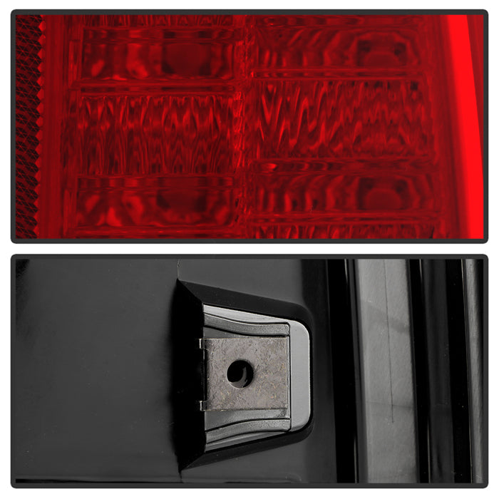 Spyder 13-14 Dodge Ram 1500 LED Tail Lights - Red Clear ALT-YD-DRAM13V2-LED-RC 5084071
