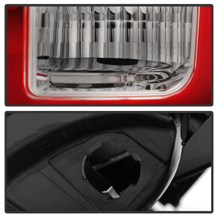 Spyder 13-14 Dodge Ram 1500 LED Tail Lights - Red Clear ALT-YD-DRAM13V2-LED-RC 5084071