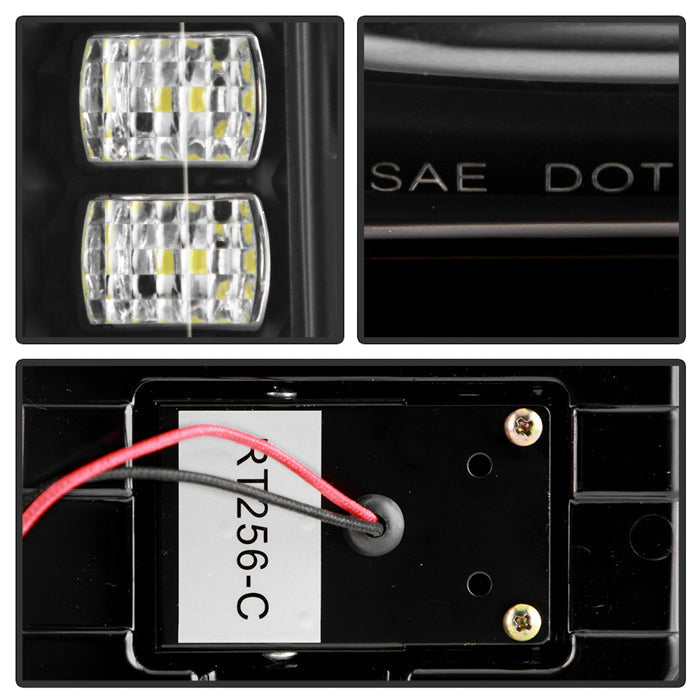 SPYDER 21-23 Ford Bronco Factory LED Model LED Tail Lights (ALT-YD-FB21-LED-BK) 5088758
