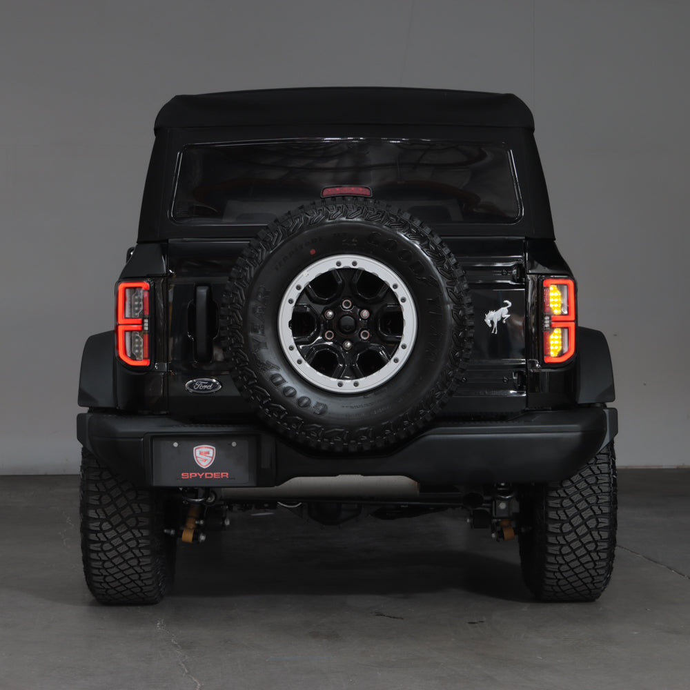 SPYDER 21-23 Ford Bronco (Factory LED Model Only) LED Tail Lights - Black (ALT-YD-FB21LED-LED-BK) 5088765