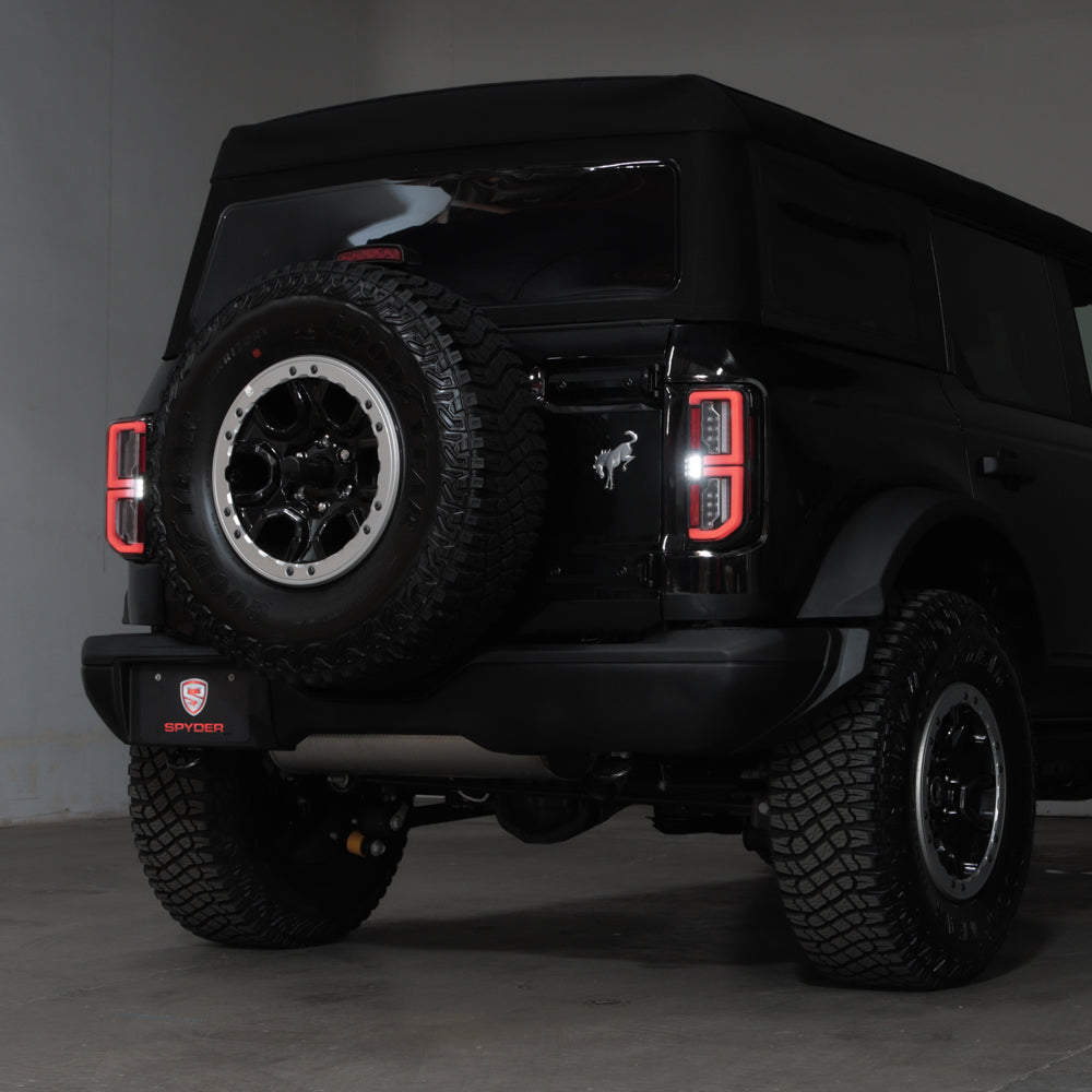 SPYDER 21-23 Ford Bronco (Factory LED Model Only) LED Tail Lights - Black (ALT-YD-FB21LED-LED-BK) 5088765