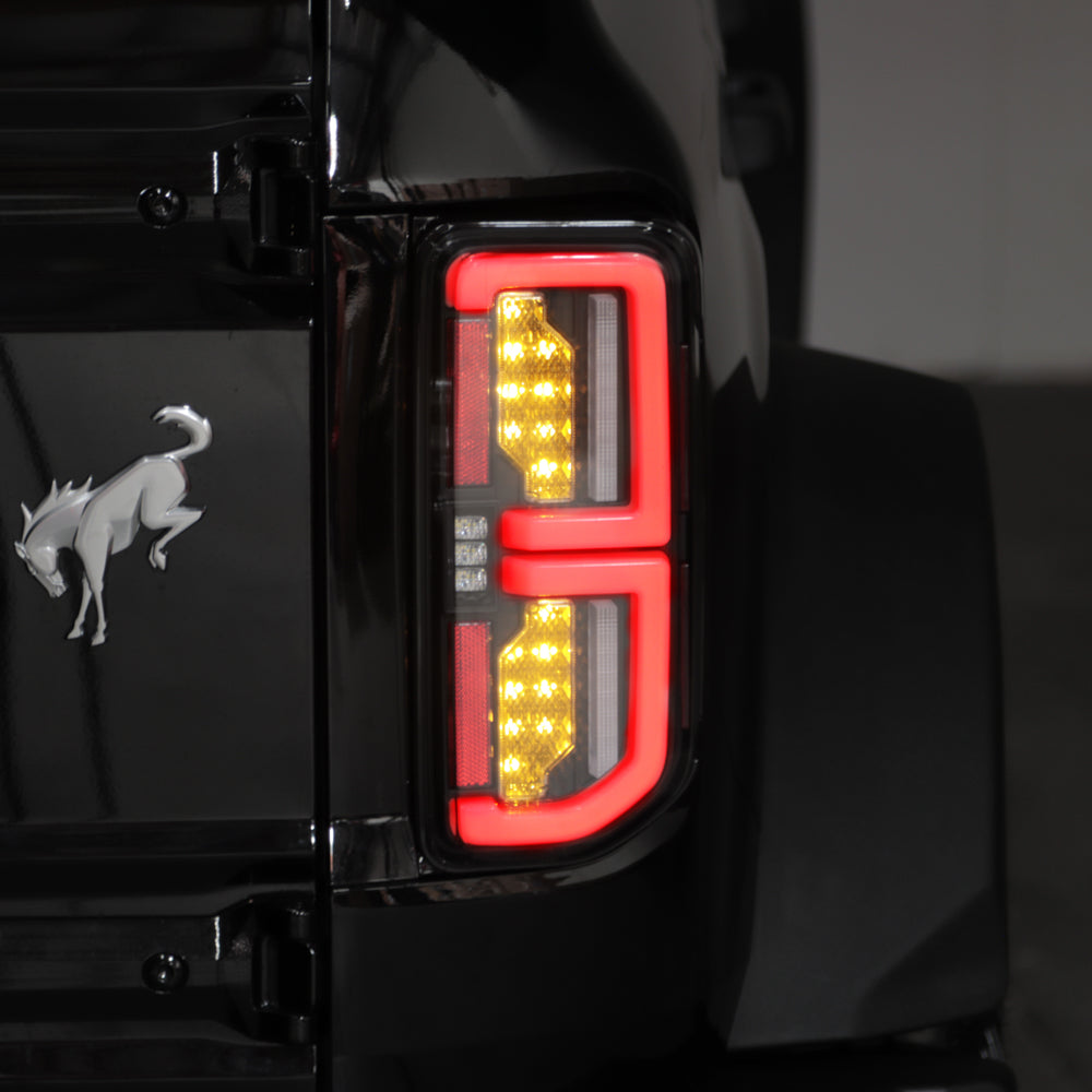 SPYDER 21-23 Ford Bronco (Factory LED Model Only) LED Tail Lights - Black (ALT-YD-FB21LED-LED-BK) 5088765