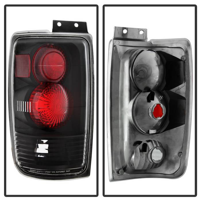 Spyder Ford Expedition 03-06 Euro Style Tail Lights Black ALT-YD-FE03-BK 5002792