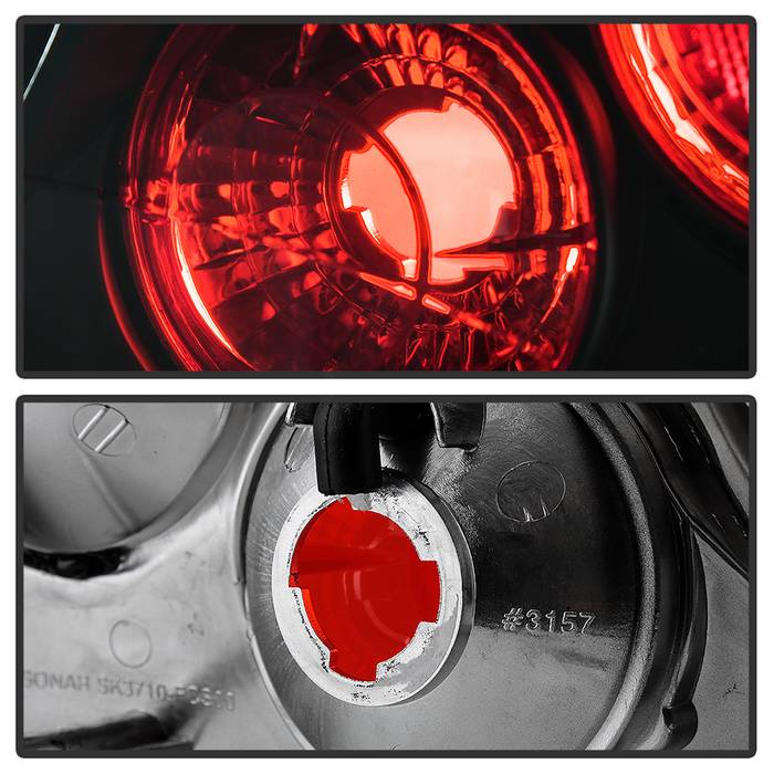 Spyder Ford Focus 00-04 4Dr Euro Style Tail Lights Black ALT-YD-FF00-4D-BK 5003072