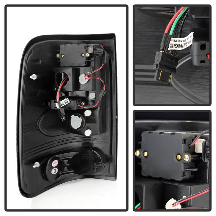 Spyder Ford F150 Styleside 04-08 (Not Fit Heritage & SVT)LED Tail Lights Black ALT-YD-FF15004-LED-BK 5003249