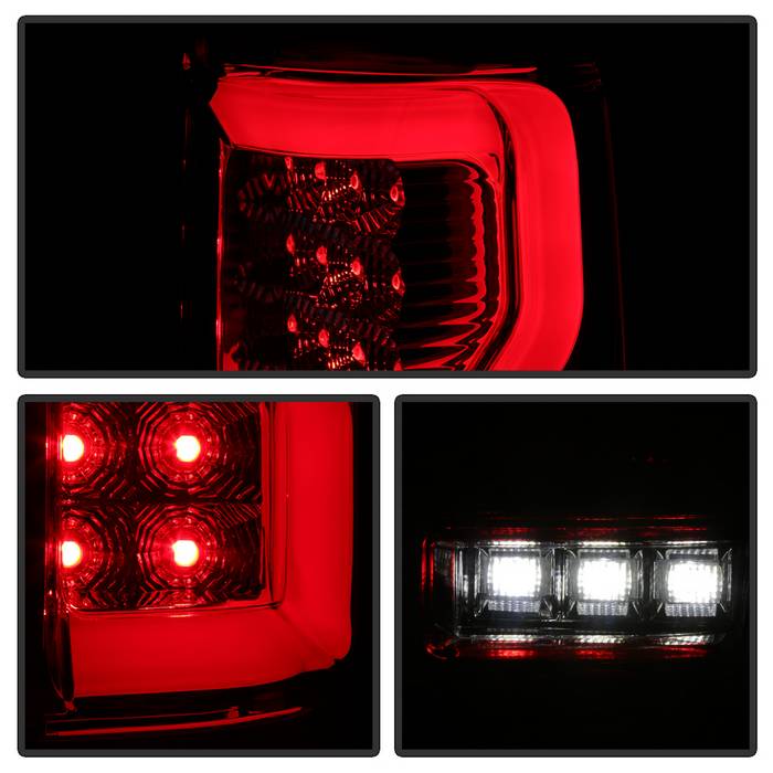 Spyder Ford F150 04-08 Styleside Tail Light V2 - LED - Red Clear ALT-YD-FF15004V2-LBLED-RC 5084194