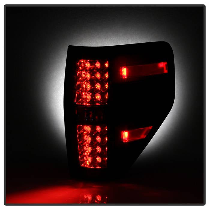 Spyder Ford F150 09-14 LED Tail Lights Black ALT-YD-FF15009-LED-BK 5008374