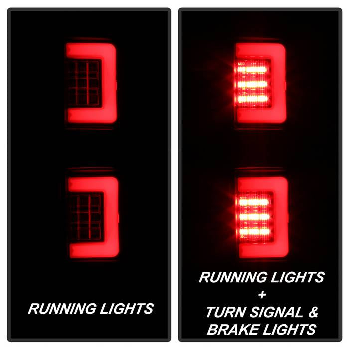 Spyder 09-14 Ford F150 V2 Light Bar LED Tail Lights - Black (ALT-YD-FF15009V2-LBLED-BK) 5084200
