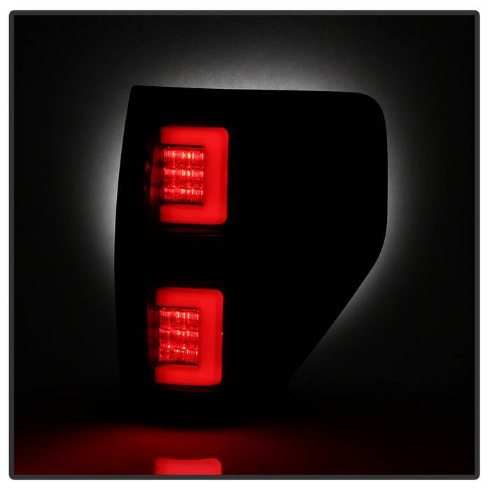 Spyder 09-14 Ford F150 V2 Light Bar LED Tail Lights - Blk Smoke (ALT-YD-FF15009V2-LBLED-BSM) 5084217
