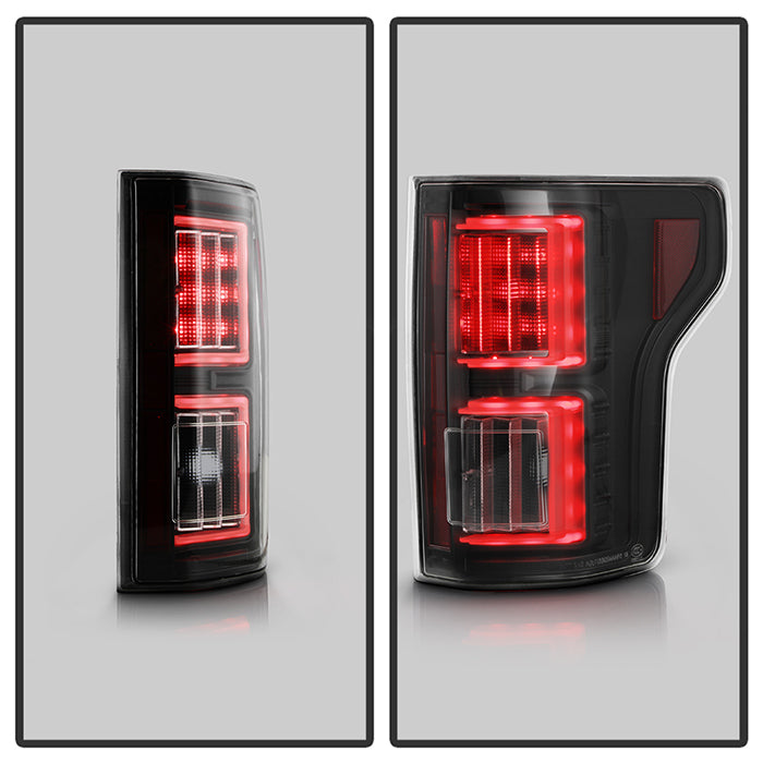 Spyder Ford F150 15-17 Light Bar LED Tail Lights (Not Compatible w/ Rear Blind Spot) - Black 5085948