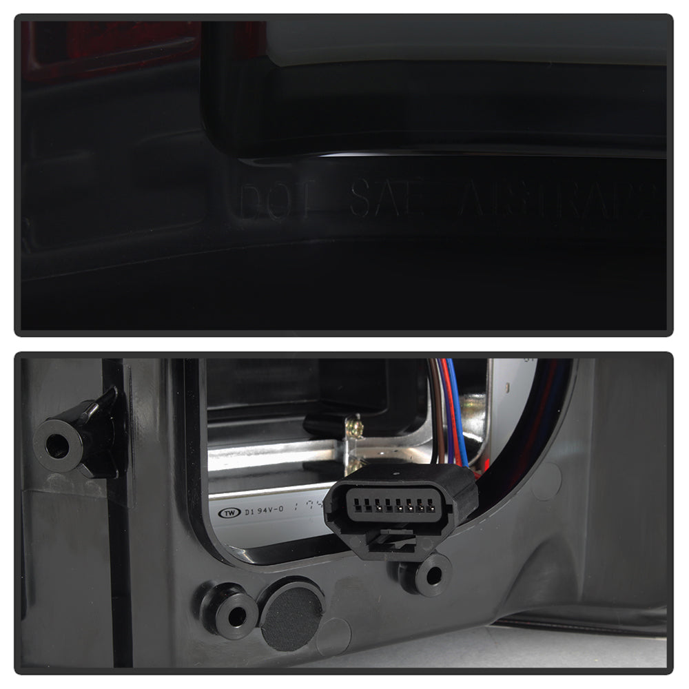 Spyder 15-18 Ford F-150 LED Tail Lights (w/Blind Spot) - Black Smoke (ALT-YD-FF15015BS-LBLED-BSM) 5085337