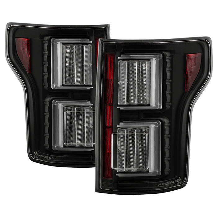 Spyder Ford F150 18-19 - Light Bar LED Tail Lights - All Black ALT-YD-FF15018-LED-BKV2 5085955