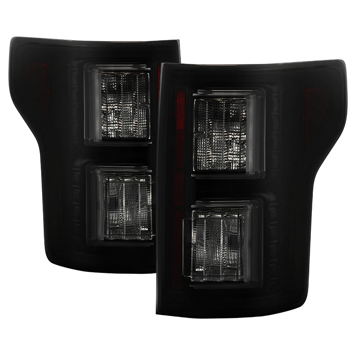 Spyder 18-19 Ford F-150 (w/o Blind Spot Sensor) LED Tail Lights - Blk Smk (ALT-YD-FF15018-LED-BSM) 5085672