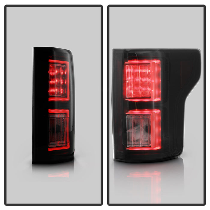 Spyder 18-19 Ford F-150 (w/o Blind Spot Sensor) LED Tail Lights - Blk Smk (ALT-YD-FF15018-LED-BSM) 5085672