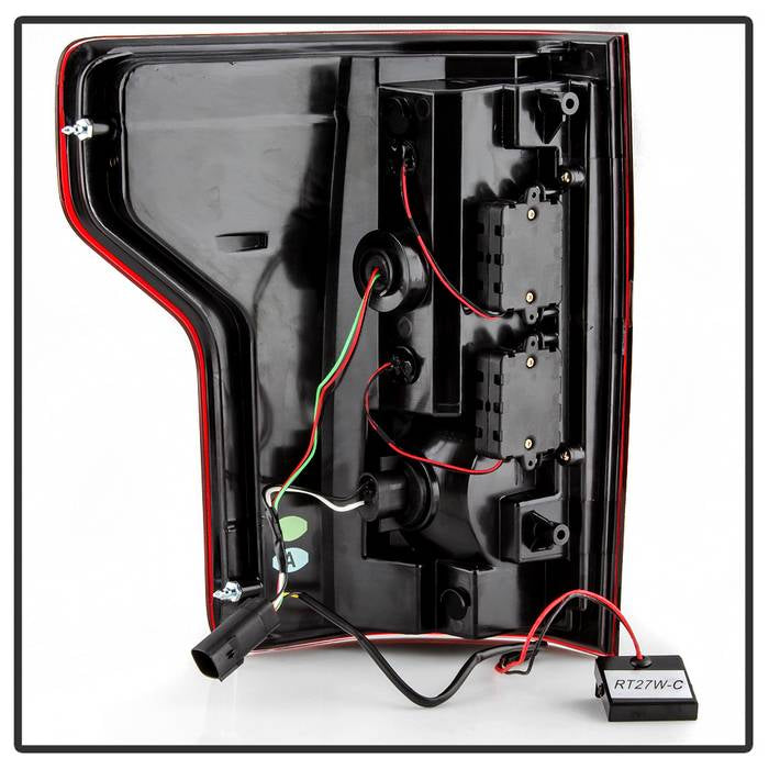 Spyder 18-19 Ford F-150 (w/o Blind Spot Sensor) LED Tail Lights - Red Clear (ALT-YD-FF15018-LED-RC) 5085764