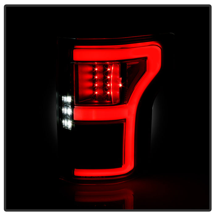 SPYDER 18-20 Ford F150 w/ Rear Blind Spot LED Tail Lights - Black (ALT-YD-FF15018BS-LED-BK) 5088550