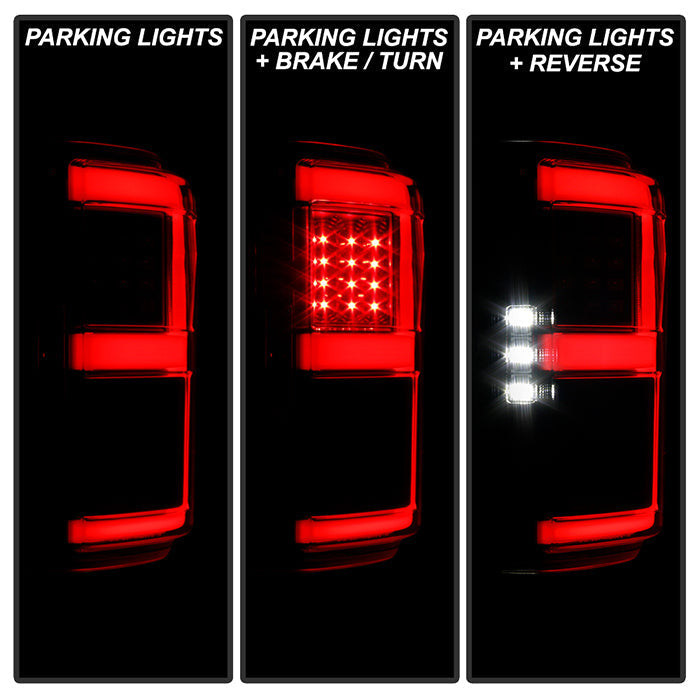 SPYDER 18-20 Ford F150 w/ Rear Blind Spot LED Tail Lights - Black (ALT-YD-FF15018BS-LED-BK) 5088550
