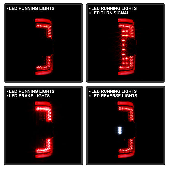 SPYDER 21-23 Ford F150 (Factory Halogent) Light Bar LED Tail Lights - Black (ALT-YD-FF15021HAL-BK) 5088772