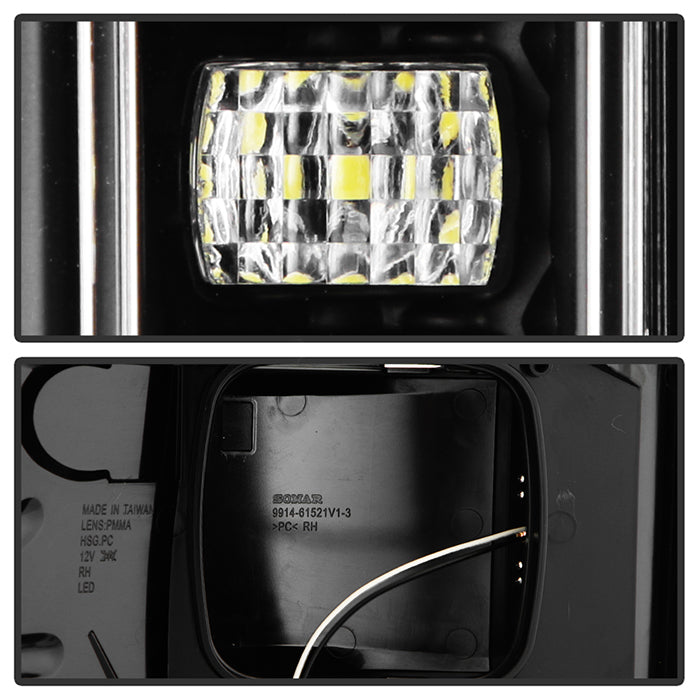 SPYDER 21-23 Ford F150 (Factory Halogent) Light Bar LED Tail Lights - Black (ALT-YD-FF15021HAL-BK) 5088772