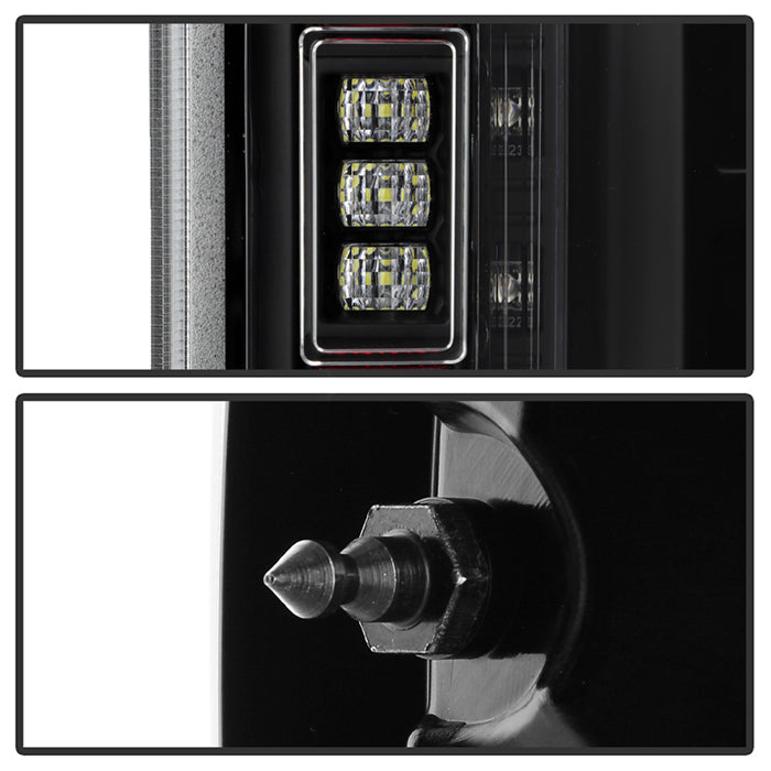 SPYDER 21-23 Ford F150 (Halogen w/ Blind Spot) Full LED Tail Lights - Black (ALT-YD-FF15021HALBS-BK) 5088789