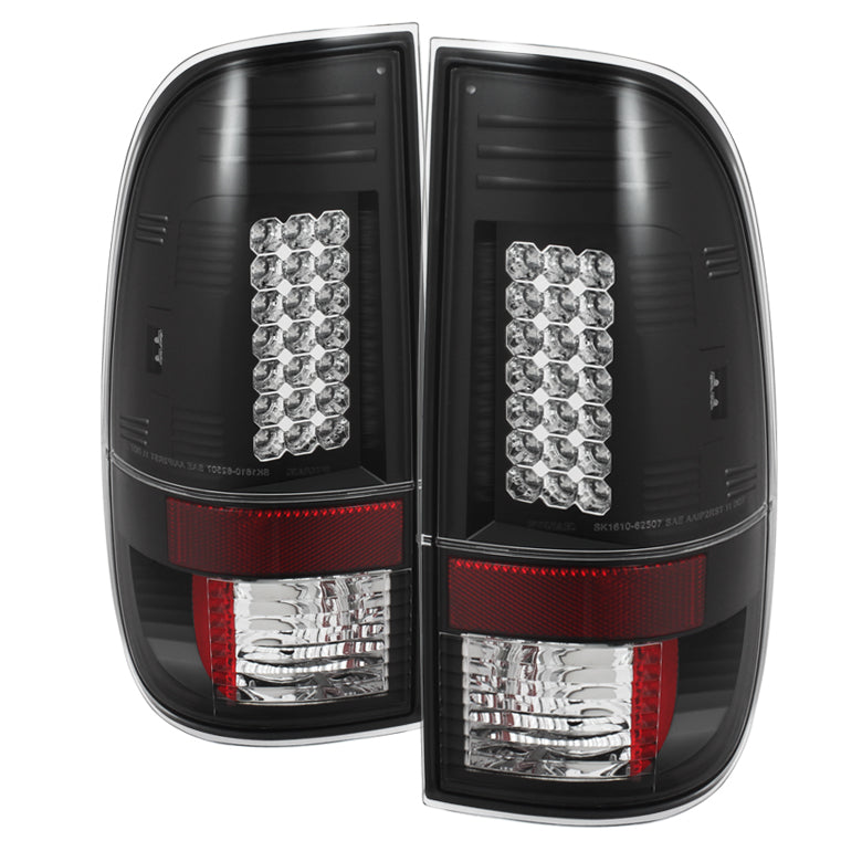 Spyder Ford F150 side 97-03/F250/350/450 Super Duty 99-07 LED Tail Lights Blk ALT-YD-FF15097-LED-BK 5003461