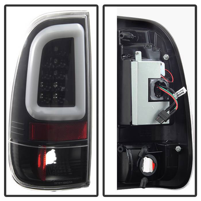 Spyder 97-03 Ford F150 Stylsd. F250/350 V3 Light Bar LED Tail Lights - Blk ALT-YD-FF15097V3-LBLED-BK 5084231