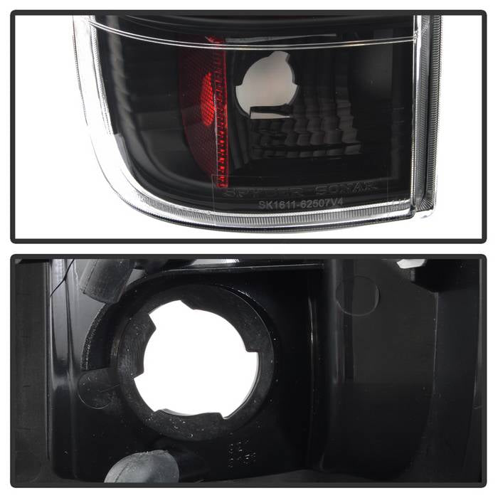 Spyder 97-03 Ford F150 Stylsd. F250/350 V3 Light Bar LED Tail Lights - Blk ALT-YD-FF15097V3-LBLED-BK 5084231