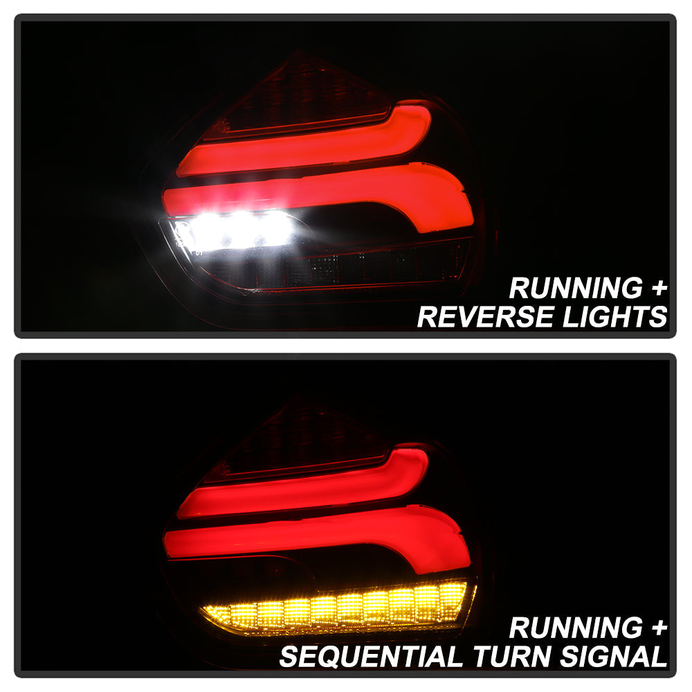 Spyder 15-17 Ford Focus Hatchback LED Tail Lights w/Indicator/Reverse - Black (ALT-YD-FF155D-LED-BK) 5085719