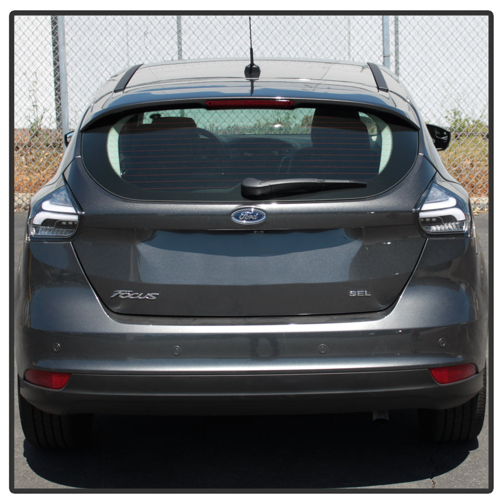 Spyder 15-17 Ford Focus Hatchback LED Tail Lights w/Indicator/Reverse - Black (ALT-YD-FF155D-LED-BK) 5085719