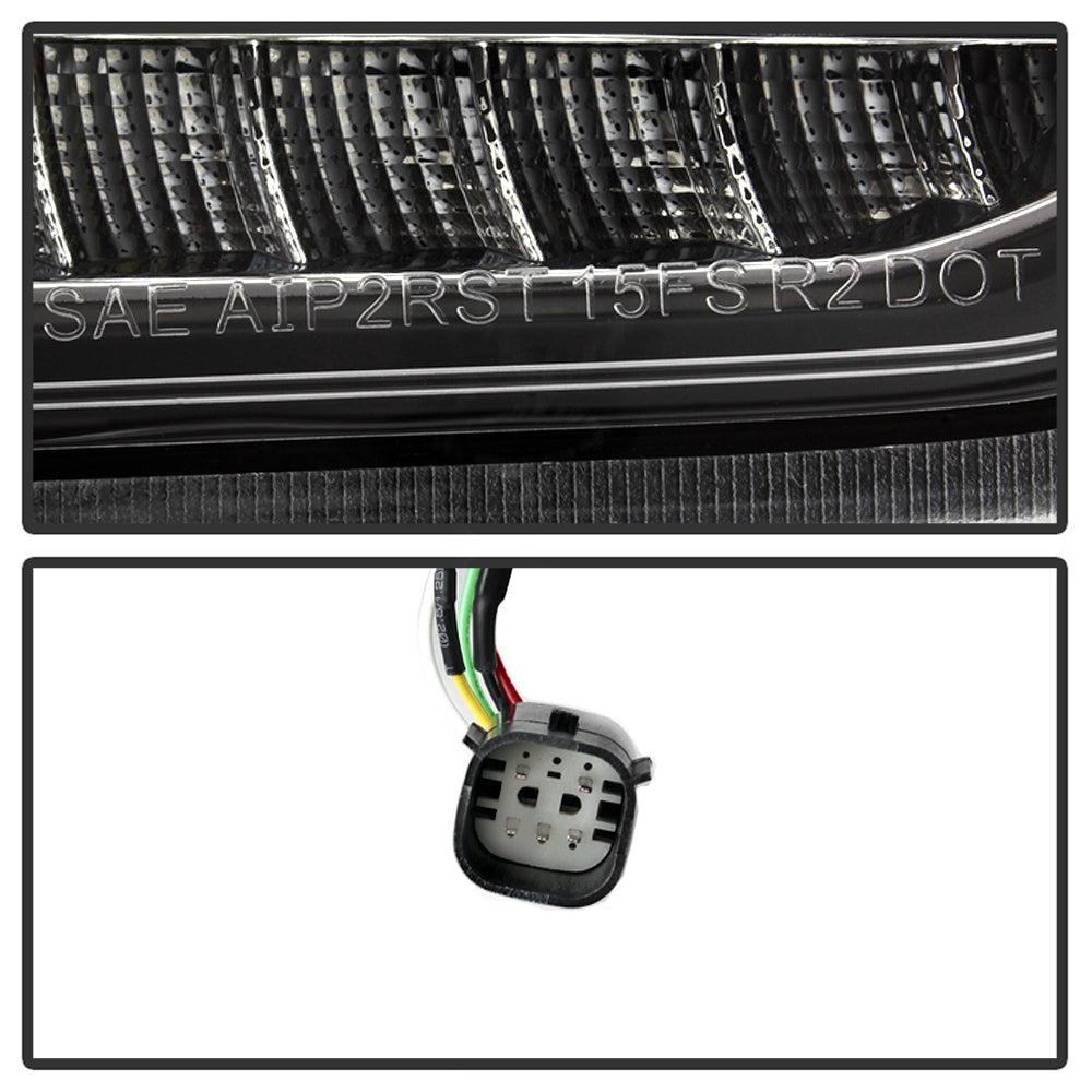 Spyder 15-17 Ford Focus Hatchback LED Tail Lights w/Indicator/Reverse - Black (ALT-YD-FF155D-LED-BK) 5085719