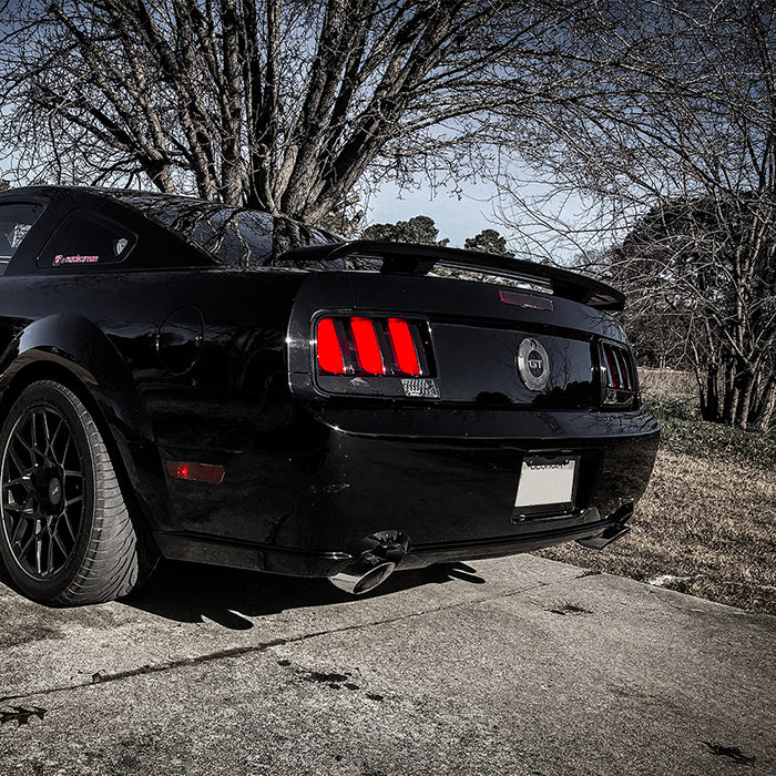 Spyder 05-09 Ford Mustang (Red Light Bar) LED Tail Lights - Smoke ALT-YD-FM05V3-RBLED-SM 5086723