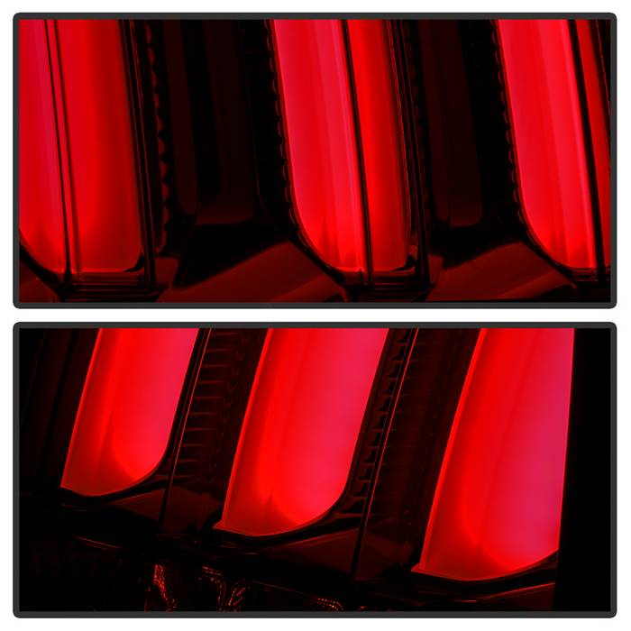 Spyder 05-09 Ford Mustang (Red Light Bar) LED Tail Lights - Smoke ALT-YD-FM05V3-RBLED-SM 5086723