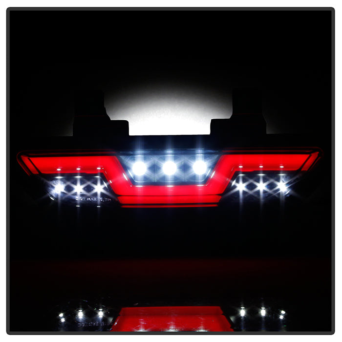 Spyder 15-16 Ford Mustang LED Reverse Lights - Black Smoke w/ Red Bar (ALT-YD-FM15RED-REV-BSM) 5082794