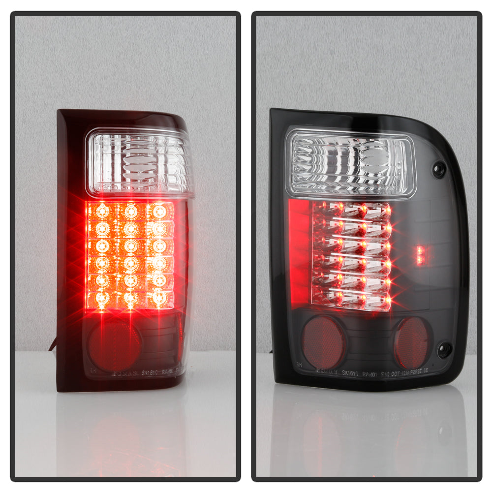 Spyder Ford Ranger 01-05 LED Tail Lights Black ALT-YD-FR98-LED-BK 5003836