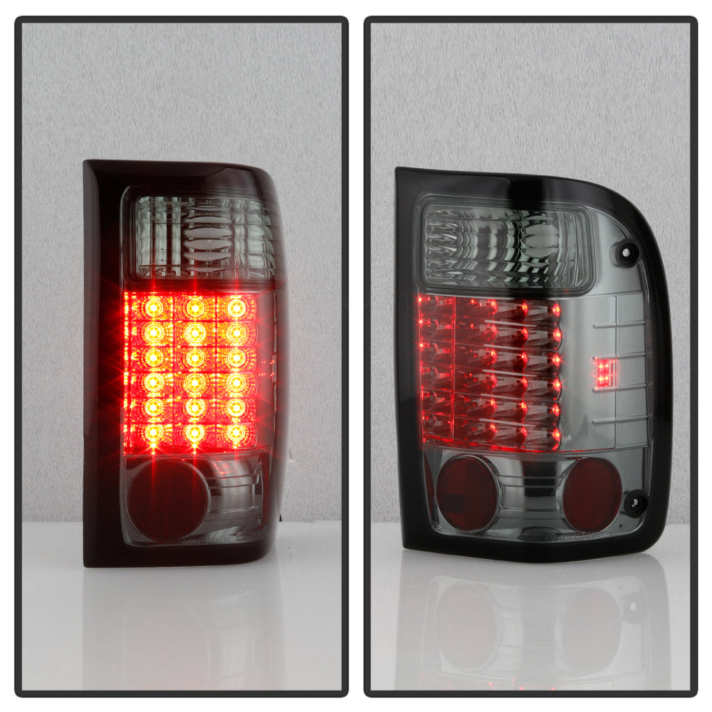 Spyder Ford Ranger 01-05 LED Tail Lights Smoke ALT-YD-FR98-LED-SM 5003874