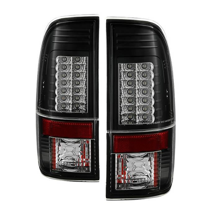 Spyder Ford Super Duty 08-15 Version 2 LED Tail Lights Black ALT-YD-FS07-LED-G2-BK 5029188