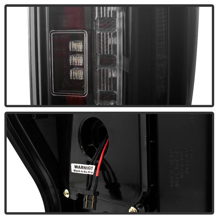 Spyder 17-18 Ford F-250 Super Duty (Excl LED Models) LED Tail Lights - Blk Smk (ALT-YD-FS17-LED-BSM) 5085597