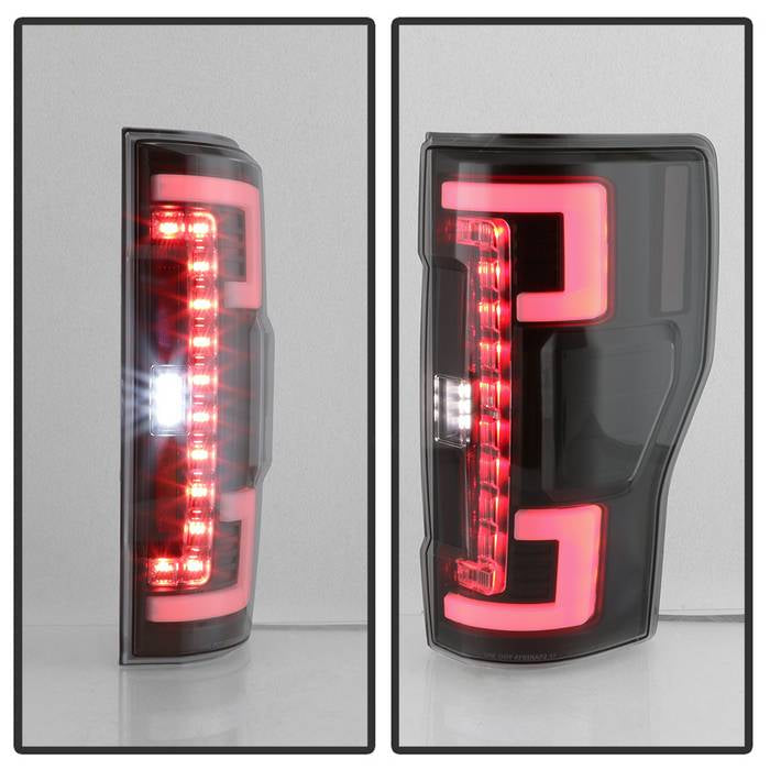 Spyder 17-18 Ford F-250 Super Duty (Excl LED Models) LED Tail Lights - Blk Smk (ALT-YD-FS17-LED-BSM) 5085597