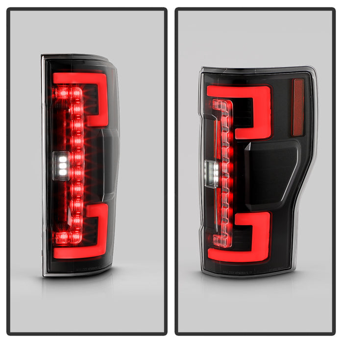 SPYDER 17-18 Ford F250 SD (Excl Halogen Model) LED Tail Lights - Black (ZALT-YD-FS17BS-GRLED-BK) 5089168
