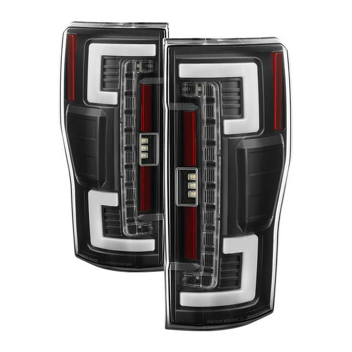 Spyder 17-18 Ford F-250 SD (w/Blind Spot Sensor) LED Tail Lights - Blk (ALT-YD-FS17BS-LED-BK) 5085610