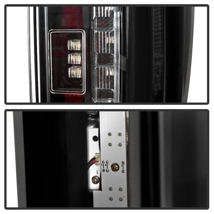 Spyder 17-18 Ford F-250 SD (w/Blind Spot Sensor) LED Tail Lights - Blk (ALT-YD-FS17BS-LED-BK) 5085610