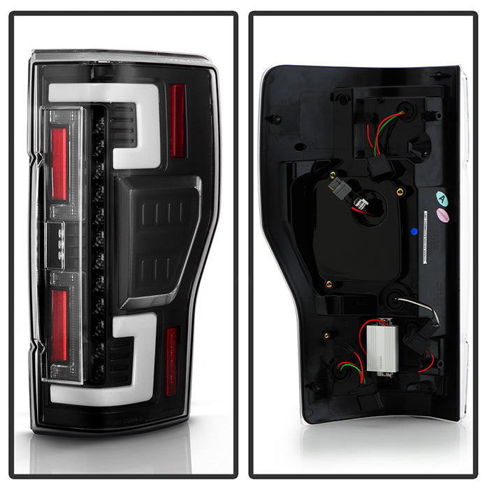 SPYDER 20-21 Ford F250 Superduty LED Tail Lights - Black (ALT-YD-FS20HAL-LED-BK) 5088659