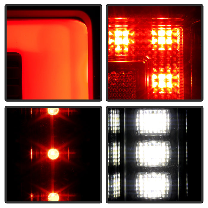 SPYDER 20-21 Ford F250 Superduty LED Tail Lights - Black (ALT-YD-FS20HAL-LED-BK) 5088659