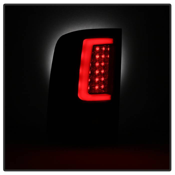 Spyder 07-13 GMC Sierra 1500 V2 Light Bar LED Tail Lights - Blk Smoke (ALT-YD-GS07V2-LBLED-BSM) 5084750