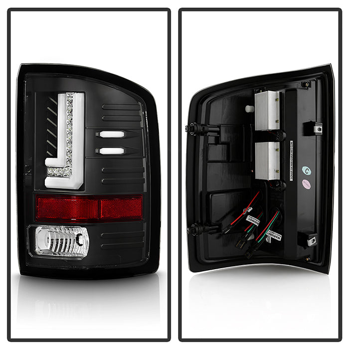 Spyder GMC Sierra 14-16 LED Tail Lights Black ALT-YD-GS14-LBLED-BK 5080660